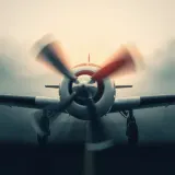 Propeller Airplane Passes by Quickly sound effect artwork