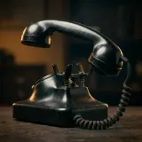 Vintage Telephone Handset Pickup Click sound effect artwork