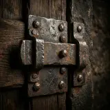 Heavy Dungeon Door Lock Clank sound effect artwork
