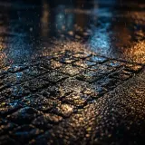 Night Drizzle on Pavement sound effect artwork