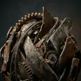 Eerie Metal Grind Soundscape sound effect artwork
