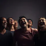 Group Laughing Together Loudly sound effect artwork