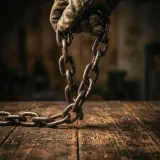 Metal Chain Lifted Off Wood sound effect artwork