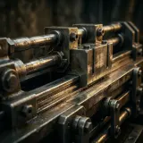 Rhythmic Sliding Metal Machinery sound effect artwork