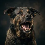 Large Dog Barking Aggressively sound effect artwork