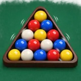 Billiard balls rattling and sliding in rack sound effect artwork