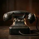 Vintage Telephone Handset Hang Up sound effect artwork