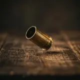 Brass Shell Casing Drop on Wood sound effect artwork