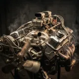 Vintage Car Engine Start Rev Shut Off sound effect artwork
