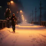 Snow Walking With Jacket Rustle sound effect artwork