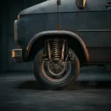 Slow Van Pass By with Rattling Suspension sound effect artwork