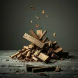 Heavy Wood Debris Clattering on Stone sound effect artwork
