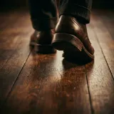 Hard Sole Footsteps Approach on Wood sound effect artwork