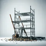 Small Metal Scaffolding Collapsing and Settling sound effect artwork