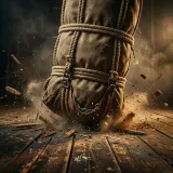 Heavy Body Fall on Wooden Stage sound effect artwork