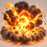 Stylized thumbnail for Sudden Fiery Explosion Whoosh and Rumble