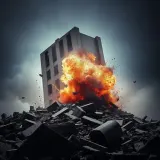 Heavy Building Collapse and Debris Settling sound effect artwork