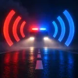 Stylized thumbnail for Distant Emergency Vehicle Horn Blast