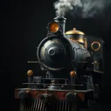 Vintage Steam Locomotive Whistle Blowing sound effect artwork