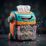 Cartoon Paper Shredder Buzz sound effect artwork