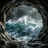 Ocean Waves Crashing in Echoing Tunnel sound effect artwork