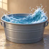 Stylized thumbnail for Heavy Water Sloshing in a Large Tub