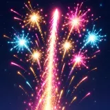Firework Whistle and Rapid Popping Explosions sound effect artwork