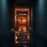 Wet Footsteps Approaching in Corridor sound effect artwork