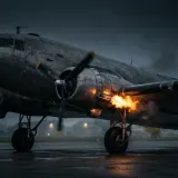Twin Prop Bomber Pass By and Backfire sound effect artwork