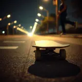 Skateboard Rolling on Pavement sound effect artwork