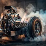 Dragster V8 Burnout and Revving sound effect artwork