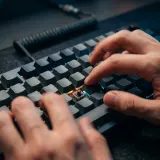 Clicky Mechanical Keyboard Typing Bursts sound effect artwork