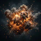 Medium Explosion Boom and Rumble sound effect artwork