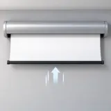 Illustrated thumbnail for Motorized Projector Screen Rolling Up