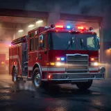 Fire Truck Leaving with Siren and Air Horn sound effect artwork