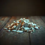Ceramic Debris Dumped on Wooden Surface sound effect artwork
