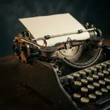 Vintage Typewriter Typing with Carriage Return sound effect artwork