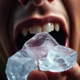Close up Wet Crunching and Chewing Ice sound effect artwork