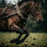 Horse Gallop on Turf with Harness Jingle sound effect artwork
