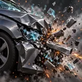 Car crash with breaking glass and metal debris sound effect artwork