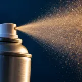 Aerosol nozzle releasing a fine spray