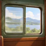 Stylized thumbnail for Sliding Train Window Pulled Open
