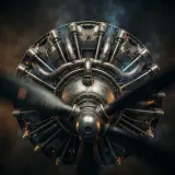 Vintage Fighter Plane Engine Warm Up sound effect artwork
