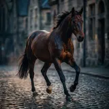 Horse Trotting on Cobblestones sound effect artwork