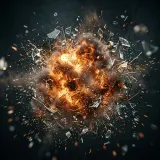 Medium Explosion with Glass and Debris sound effect artwork