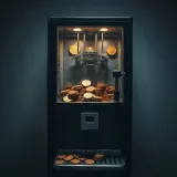 Mechanical Change Machine Operating with Coins sound effect artwork