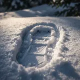 Single Snowshoe Step in Crisp Snow sound effect artwork