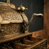 Antique Cash Register Lever, Bell and Drawer sound effect artwork