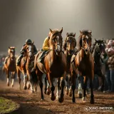 Racehorses Galloping With Crowd sound effect artwork