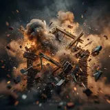 Building Explosion with Collapsing Debris sound effect artwork